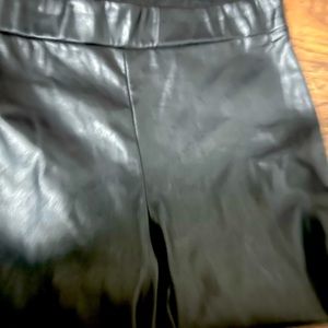 dkny faux leather leggings